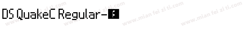 DS QuakeC Regular字体转换